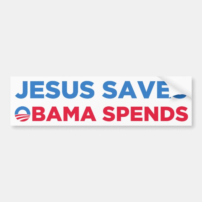 Jesus Saves Bumper Sticker (Front)