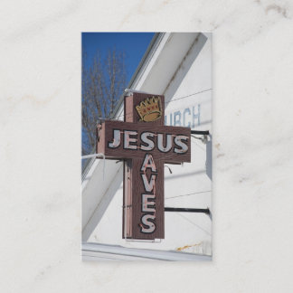 Jesus Saves Business Card