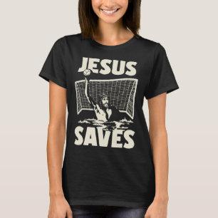 Jesus Saves Christian Water Polo Player Goalie Co