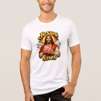Jesus Saves - Funny Vintage  Tri-Blend Shirt