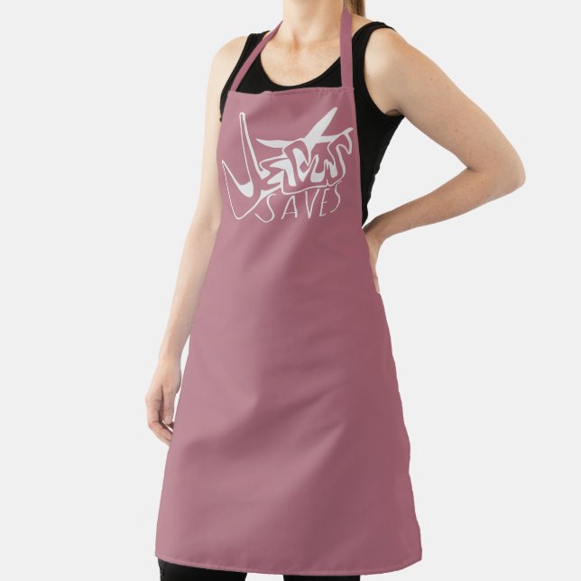 JESUS SAVES GRAFFITI CHRISTIAN APRON (Insitu)
