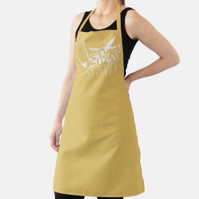 JESUS SAVES GRAFFITI CHRISTIAN APRON (Insitu)