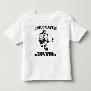 Jesus Saves Hockey funny tshirt