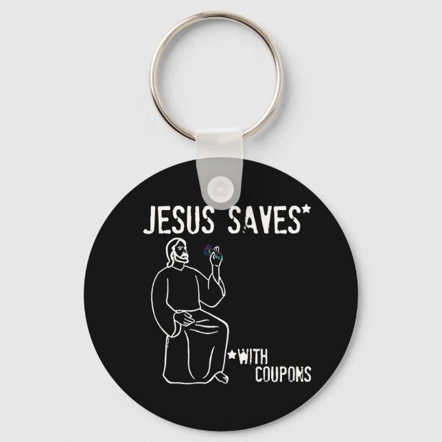 Jesus Saves Keychain (Front)