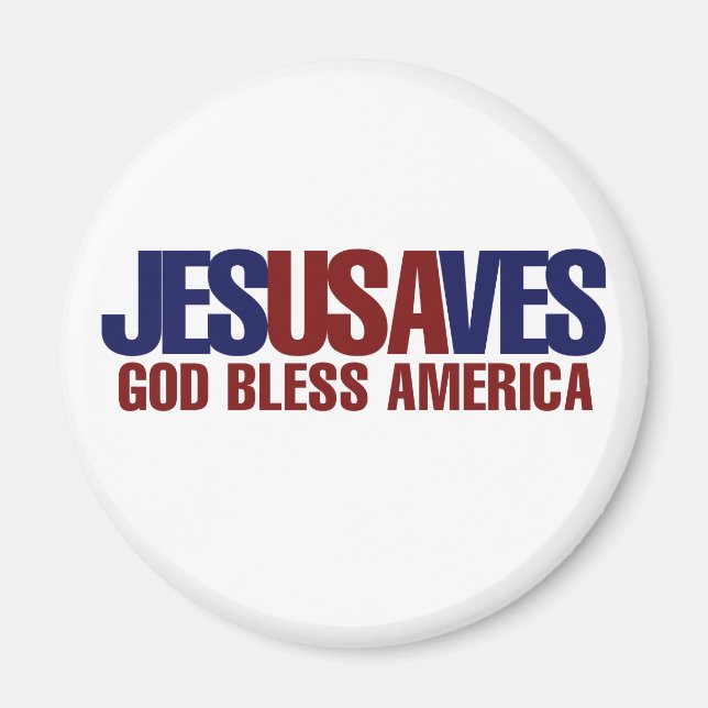 Jesus Saves Magnet (Front)