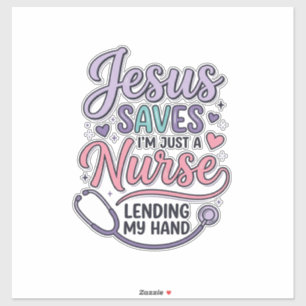 Jesus Saves Nurse Faith Shirt Design_1