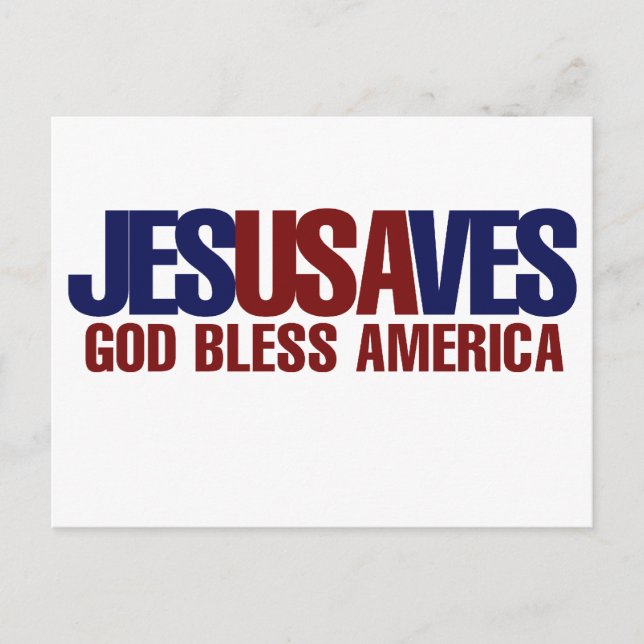 Jesus Saves Postcard (Front)