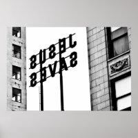 JESUS SAVES Print, Value Poster Paper (Matte)