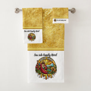 Jesus Saves: Radiant Grace Blesses Creation Bath Towel Set