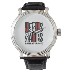 Jesus Saves Romans 10_9 Christian Vintage Shirt De Watch