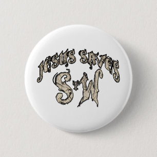 Jesus Saves Spread the Word 2 Inch Round Button