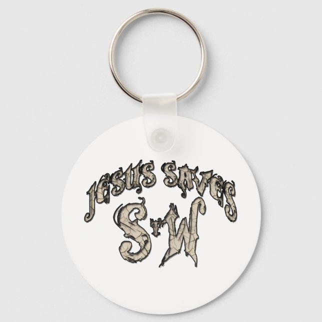 Jesus Saves Spread the Word Keychain (Front)