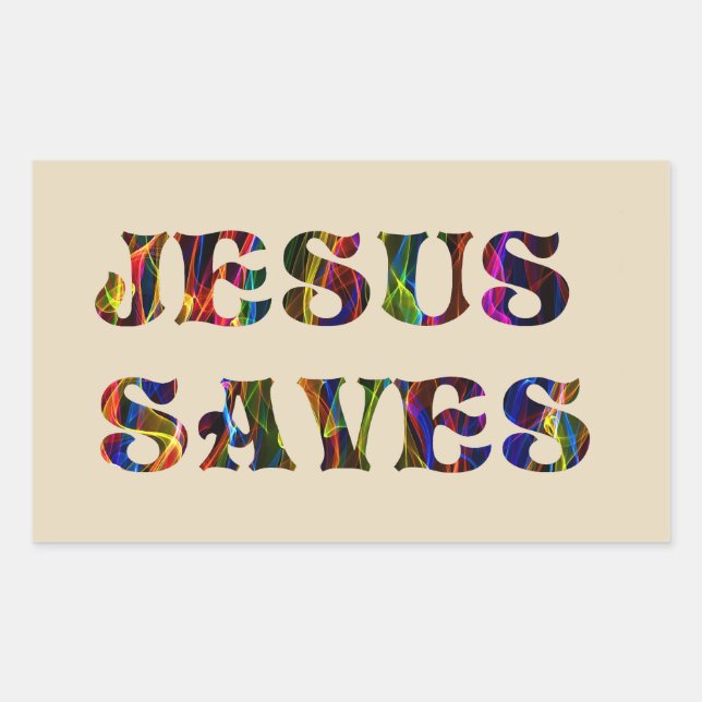 JESUS SAVES STICKER (Front)
