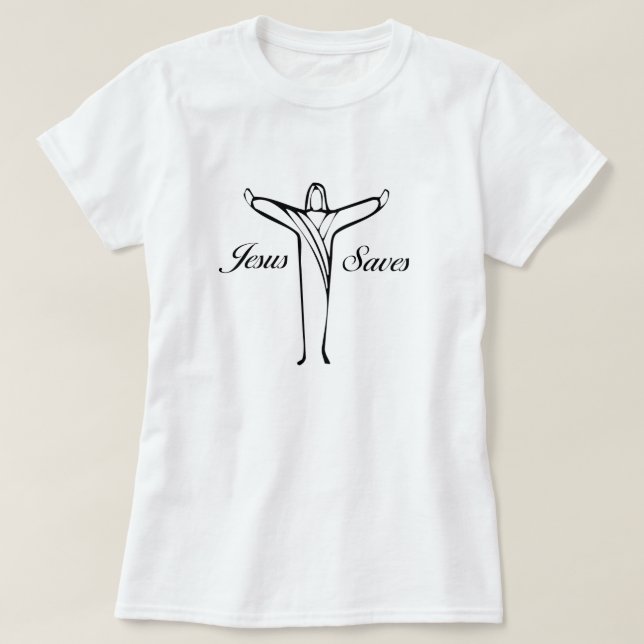 Jesus Saves T-Shirt (Design Front)