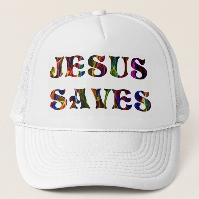 JESUS SAVES TRUCKER HAT (Front)