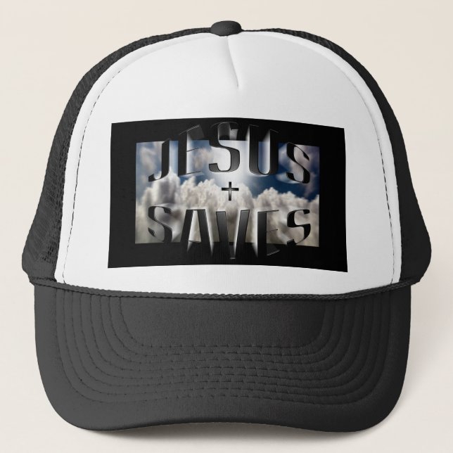 Jesus Saves Trucker Hat (Front)