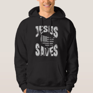 JESUS SAVES USA HOODIE