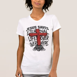 Jesus Saves Vintage Cross Christian Streetwear Shi T-Shirt