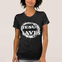Jesus Saves with Crown of Thorns