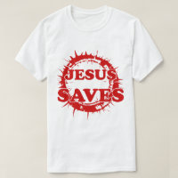 Jesus Saves with Crown of Thorns