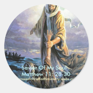 Jesus Saviour Of My Soul Classic Round Sticker