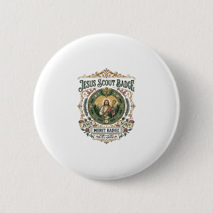 Jesus Scout Badge Merit Badge Jesus Scout Badge Me 2 Inch Round Button