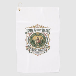 Jesus Scout Badge Merit Badge Jesus Scout Badge Me Golf Towel
