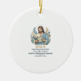 Jesus Scrapbooking Memory Keeping Mom Vintage Shir Ceramic Ornament
