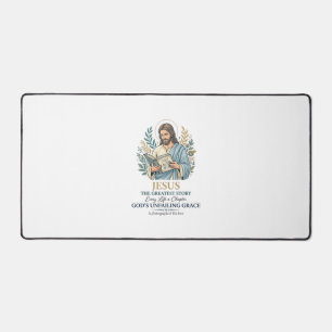 Jesus Scrapbooking Memory Keeping Mom Vintage Shir Desk Mat