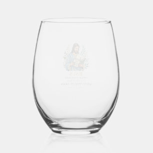 Jesus Scrapbooking Memory Keeping Mom Vintage Shir Stemless Wine Glass