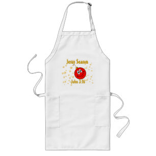 Jesus Season Ornament Customize It Long Apron