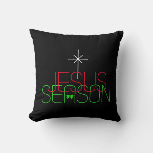 Jesus Season Throw Pillow