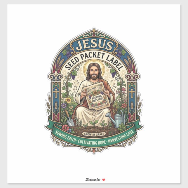 Jesus Seed Packet Label Jesus Seed Packet Christia (Sheet)
