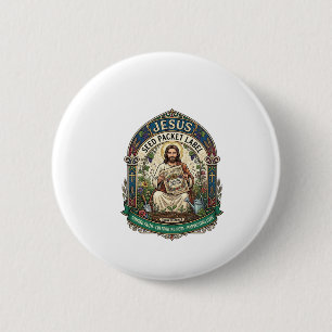 Jesus Seed Packet Label Jesus Seed Packet Christia 2 Inch Round Button