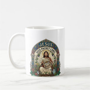Jesus Seed Packet Label Jesus Seed Packet Christia Coffee Mug