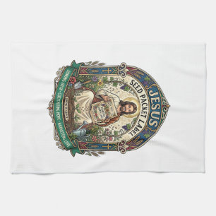 Jesus Seed Packet Label Jesus Seed Packet Christia Kitchen Towel