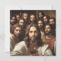 Jesus selfies with 12 disciples