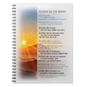 Jesus' Sermon on the Mount - Matthew 5  Notebook