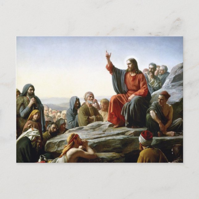 Jesus Sermon Postcard (Front)