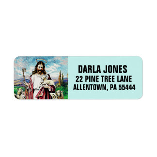 JESUS SHEPHARD CHRISTIAN RETURN ADDRESS LABELS