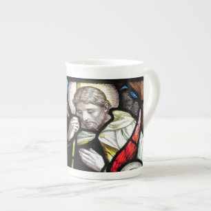 Jesus Shepherd Stained Glass Art Bone China Mug