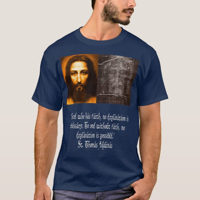 Jesus Shroud of Turin Mandylion Holy Face St T-Shirt (Front)