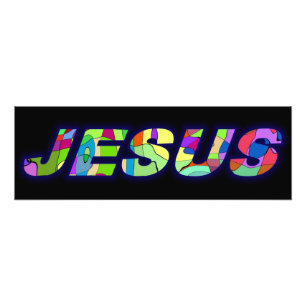 Jesus Sign In Multi Colours