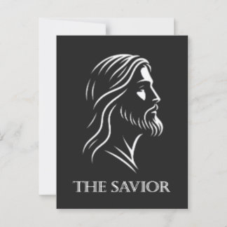 Jesus silhouette the Saviour Postcard