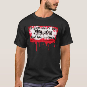 Jesus Sin #5 trve Metalhead Heresy Moshpit Metal G T-Shirt
