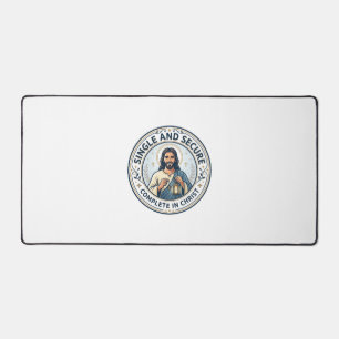 Jesus Singleness Waiting Season Shirt Faith Based Desk Mat