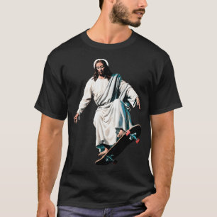 Jesus Skate Jesus Skateboard Jesus Skateboarding   T-Shirt