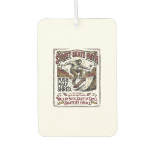 Jesus Skate Longboard Shirt Christian Air Freshener