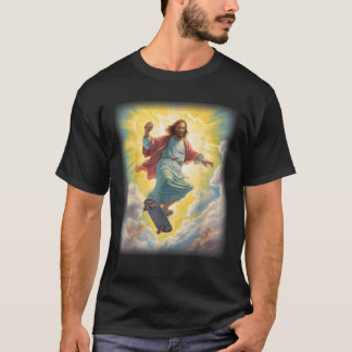 Jesus Skateboarder Heaven Skateboard Christian Uni T-Shirt