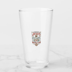 Jesus Soap Label Washed Clean Jesus Soap Washed Cl Glass